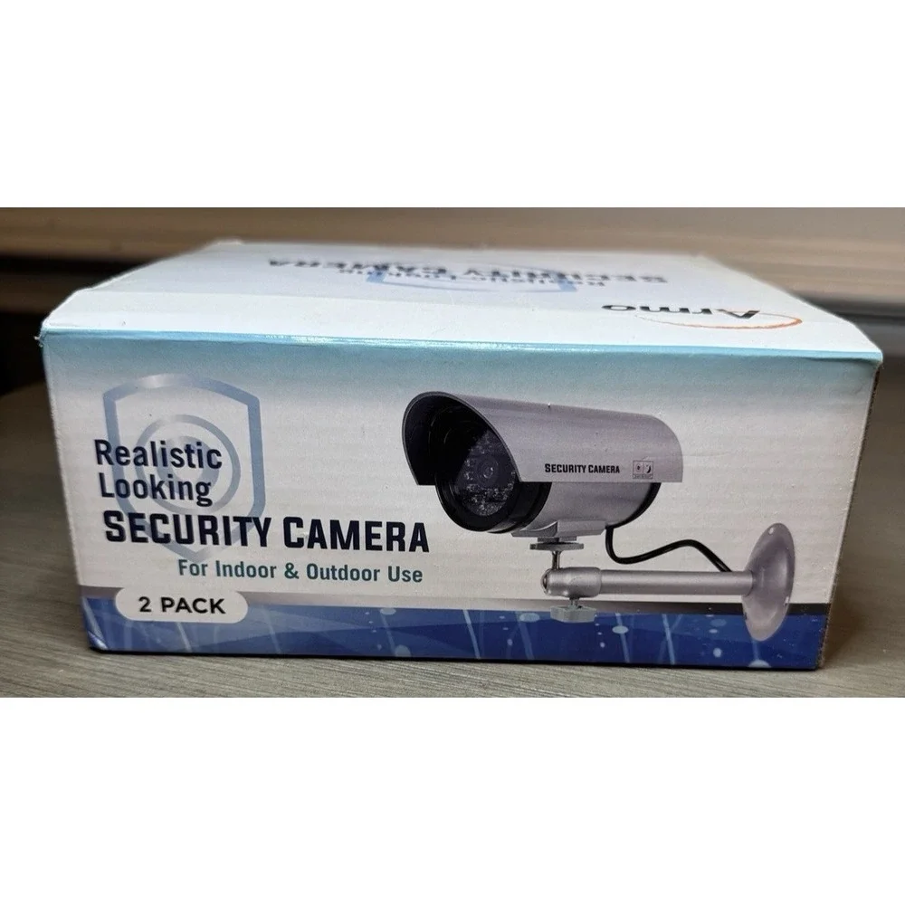Dummy Security Camera, Fake CCTV Surveillance System with Realistic Look